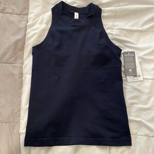 Athleta renew racerback tank. Size small. Navy blue colored. Tags attached.